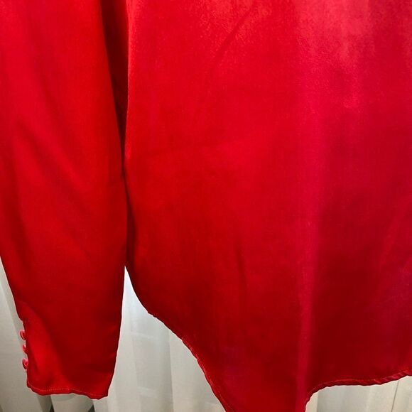 Blouse Concepts Red Pullover Blouse SZ 14 90’s - Picture 5 of 11